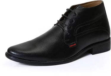 RED CHIEF Black Leather Formal Shoes for Men RCA2381 001