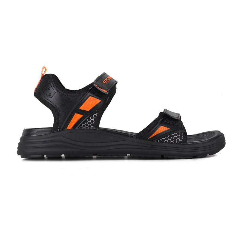 Red Chief Black Sandal for Men SM802 001