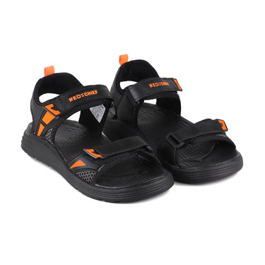 Red Chief Black Sandal for Men SM802 001