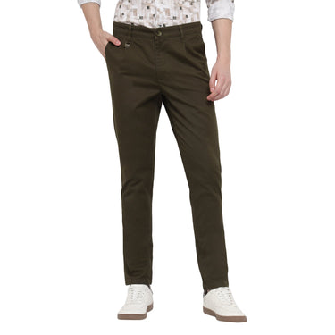 Red Chief Olive Trouser for Men T8560161 124