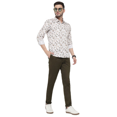 Red Chief Olive Trouser for Men T8560161 124